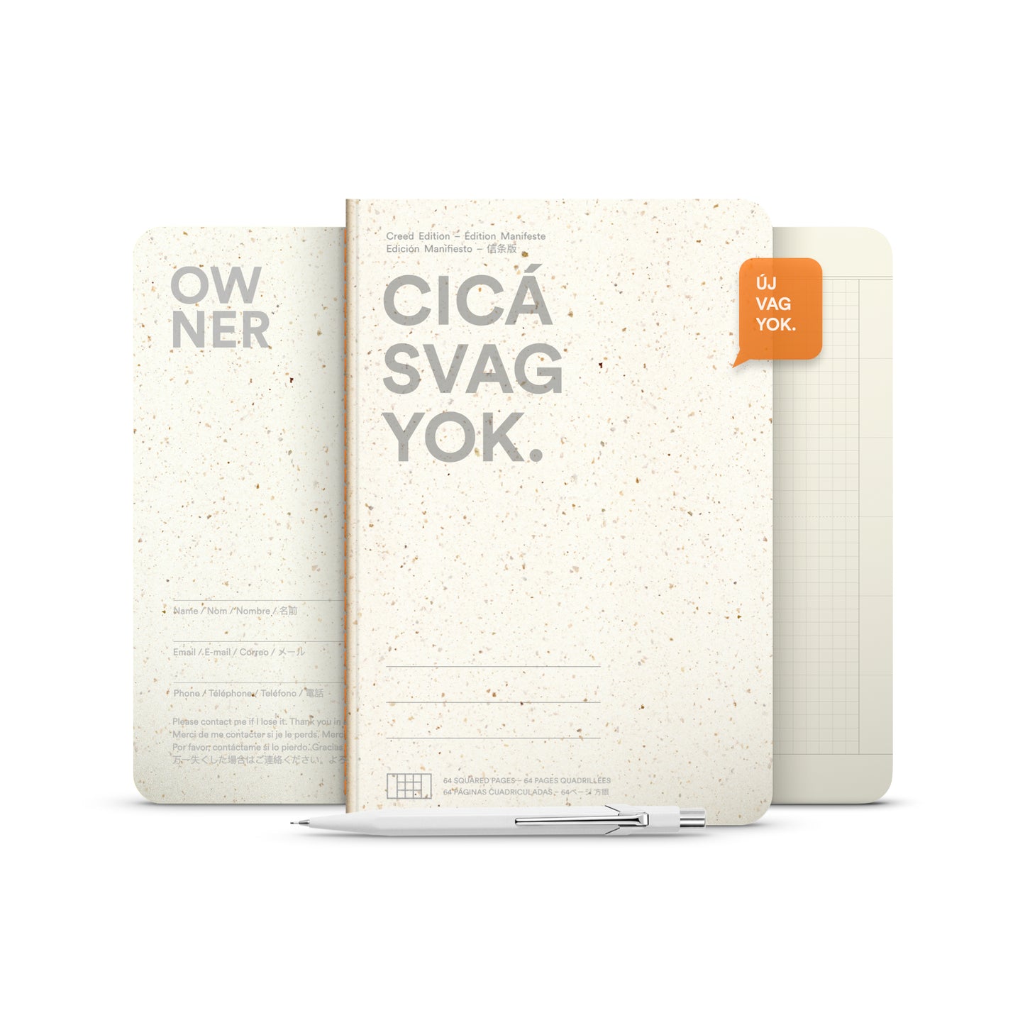 CICÁS VAGYOK jegyzetfüzet