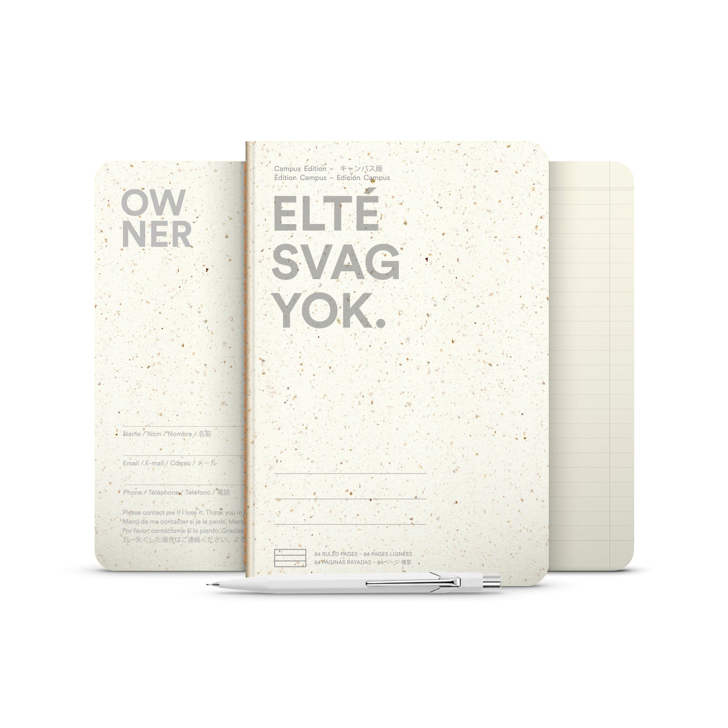 ELTÉS VAGYOK jegyzetfüzet