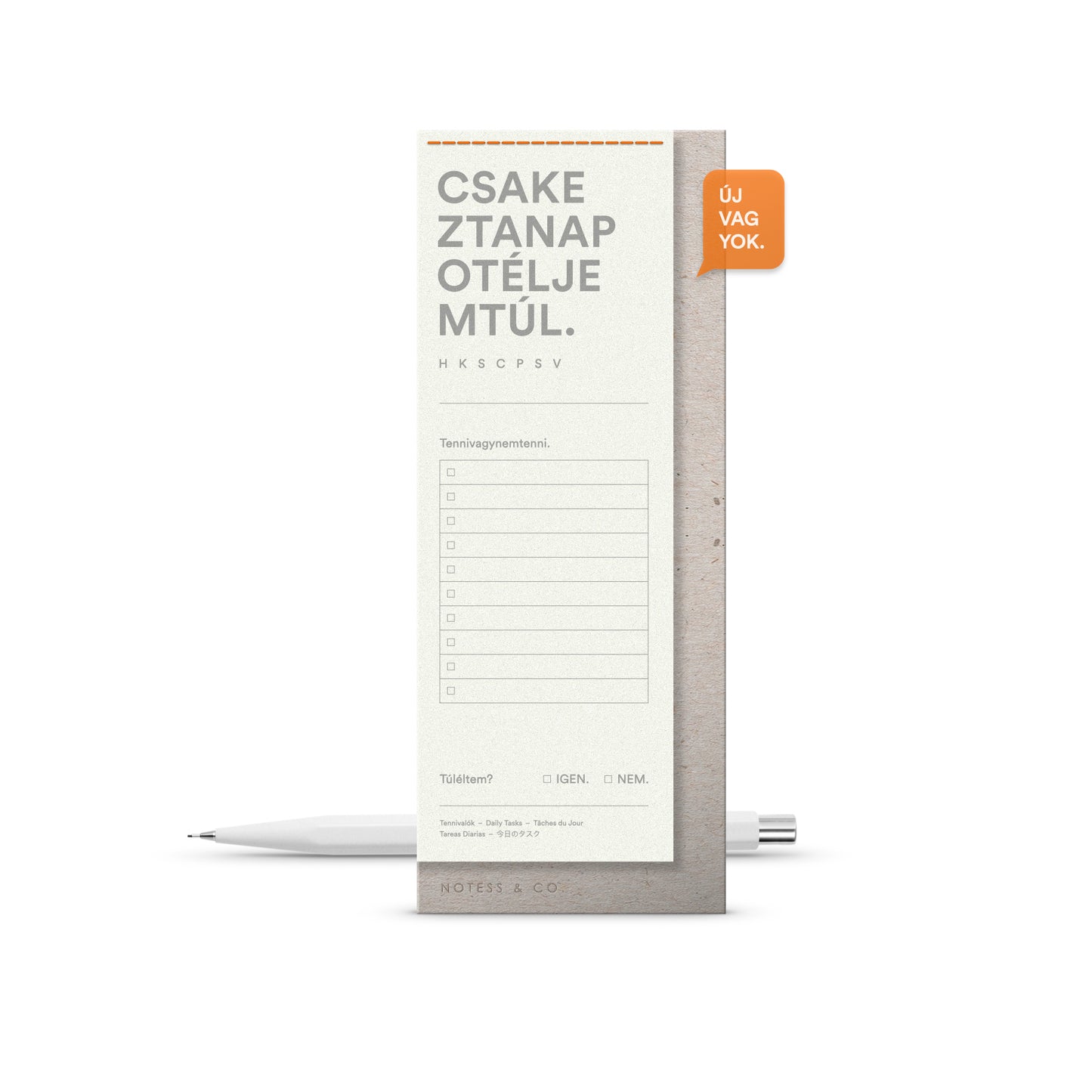 Tennivalók túlélő jegyzettömb