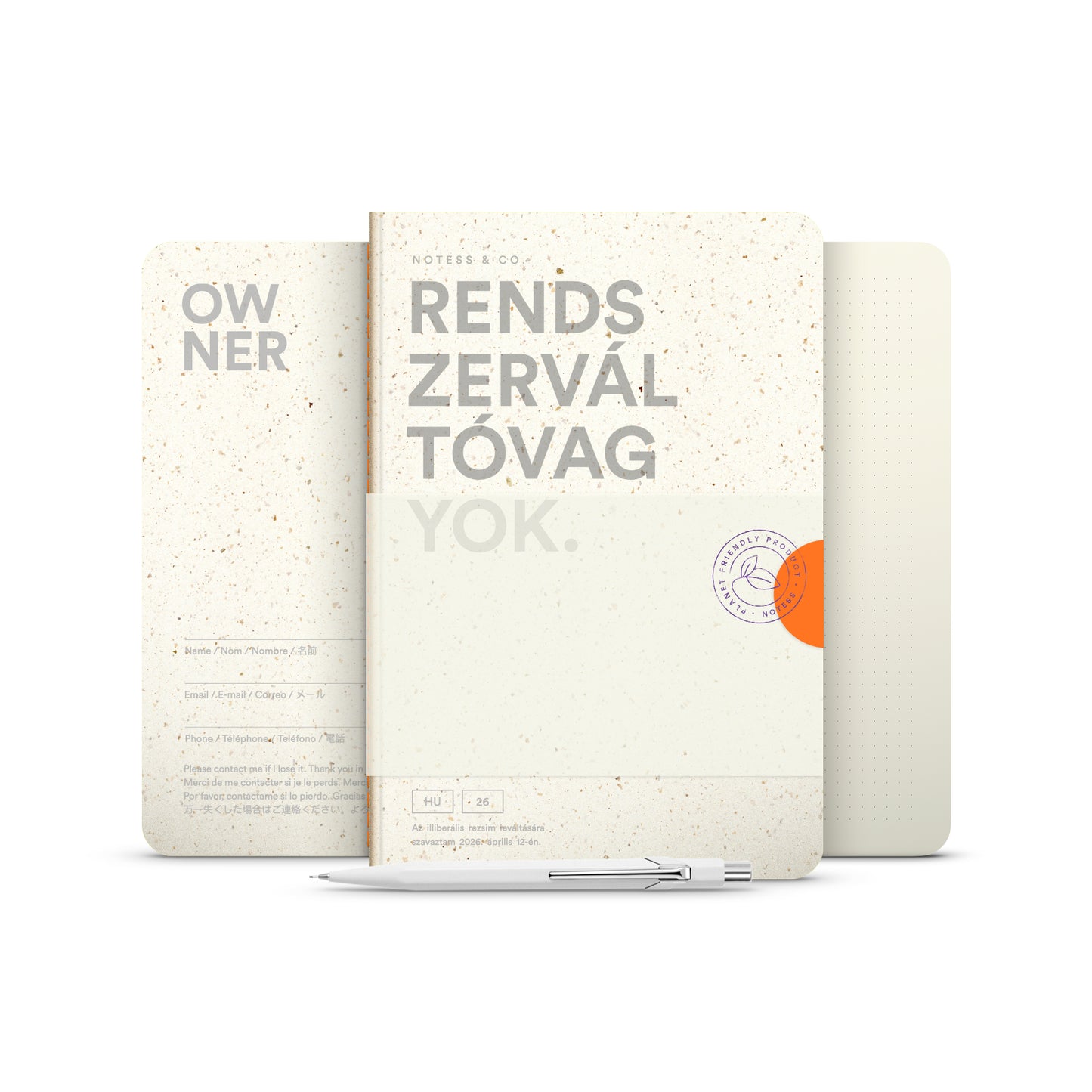 Rendszerváltó vagyok jegyzetfüzet