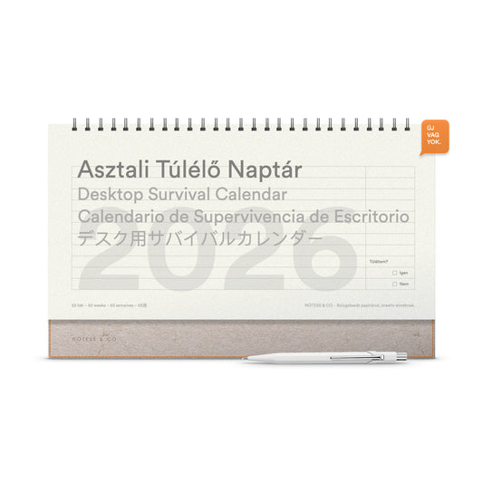 Asztali Túlélő Naptár 2026