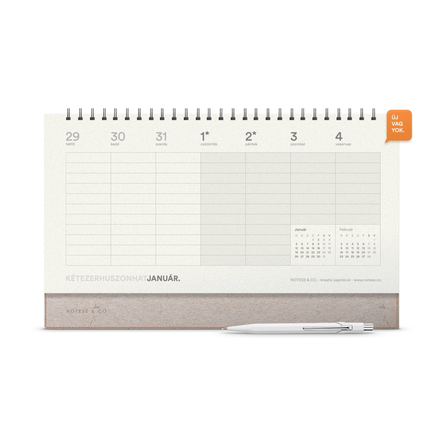 Asztali naptár 2026