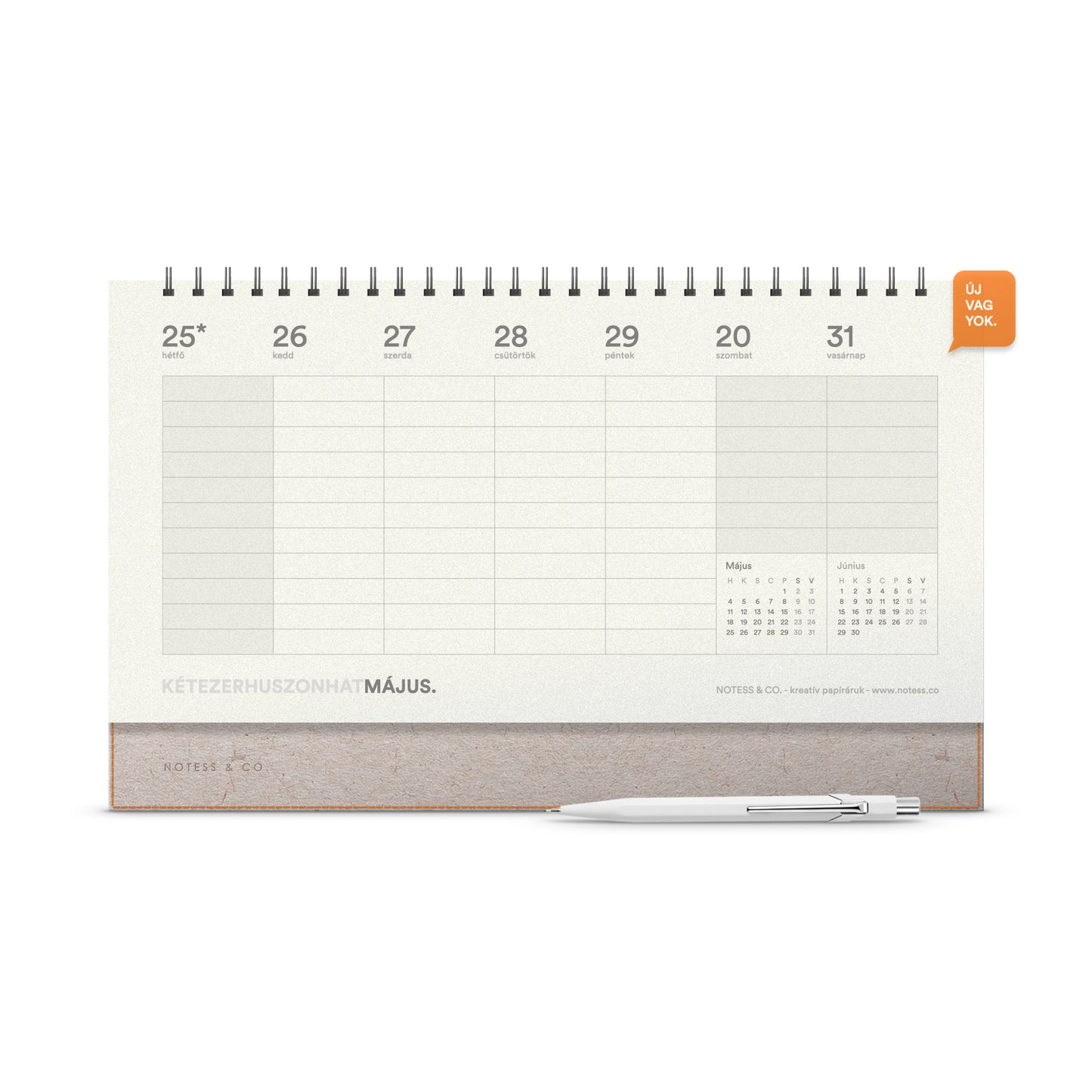 Asztali naptár 2026