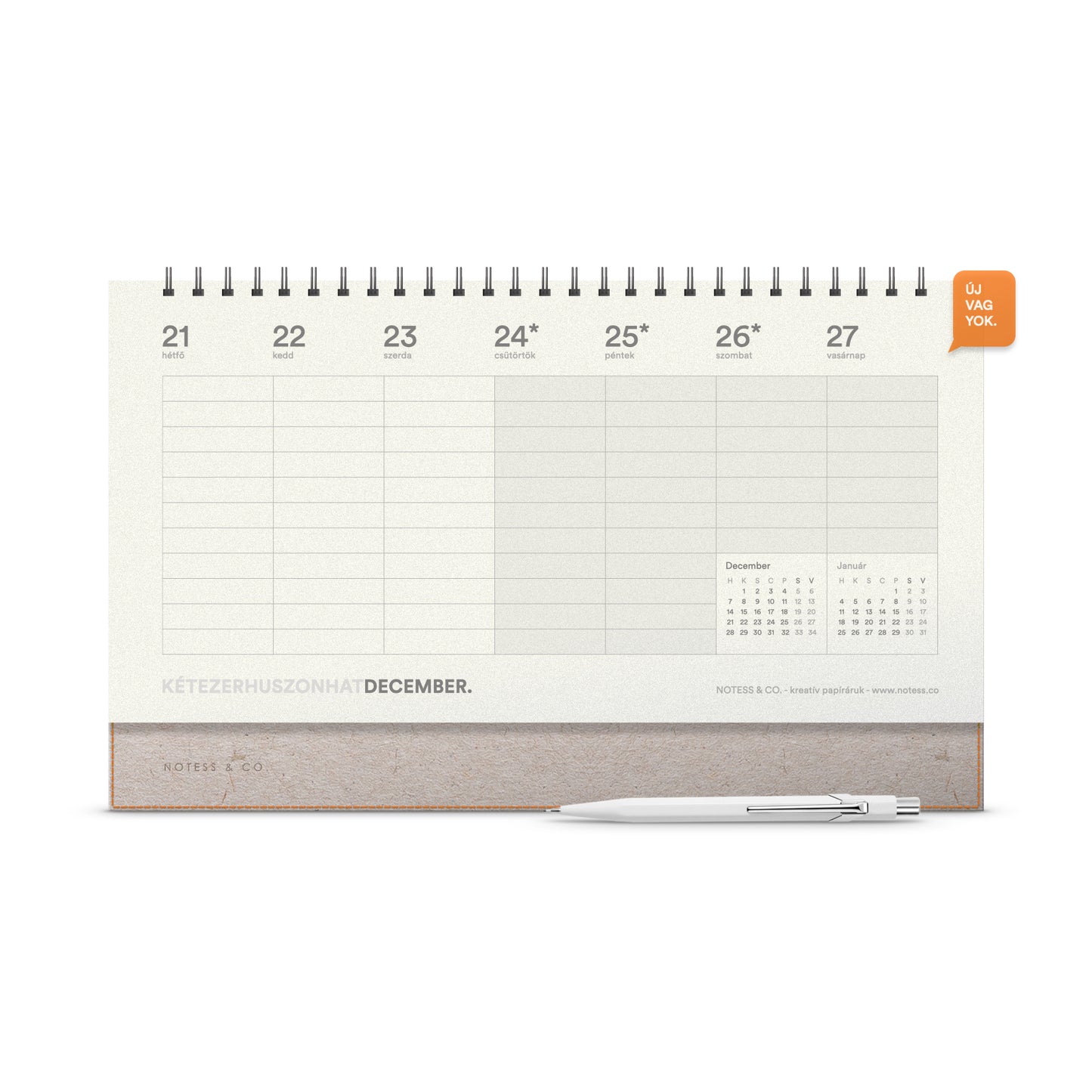 Asztali naptár 2026