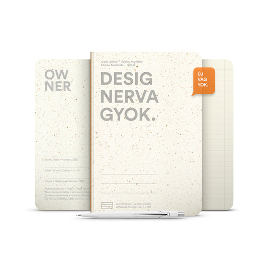 DESIGNER VAGYOK jegyzetfüzet