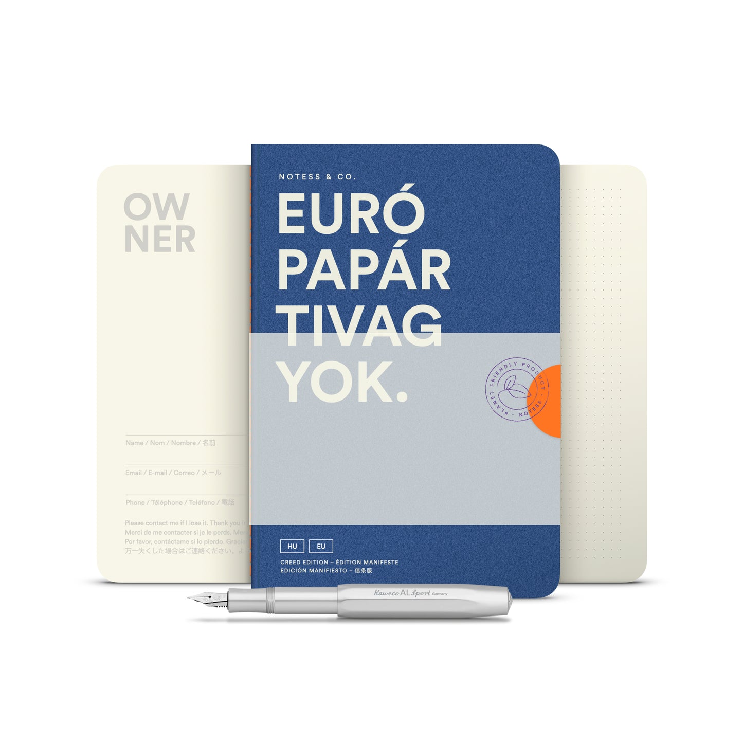 Európa-párti vagyok jegyzetfüzet