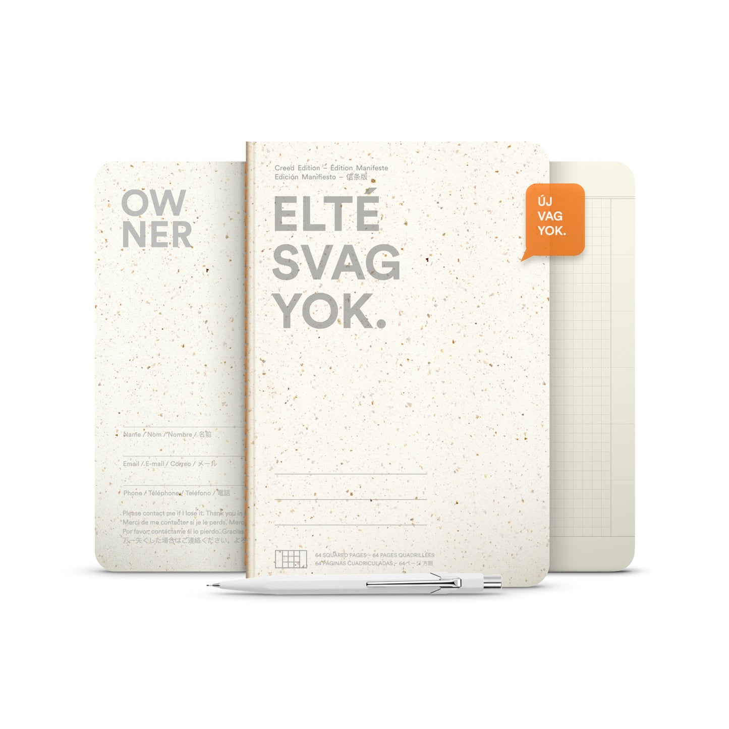 ELTÉS VAGYOK jegyzetfüzet