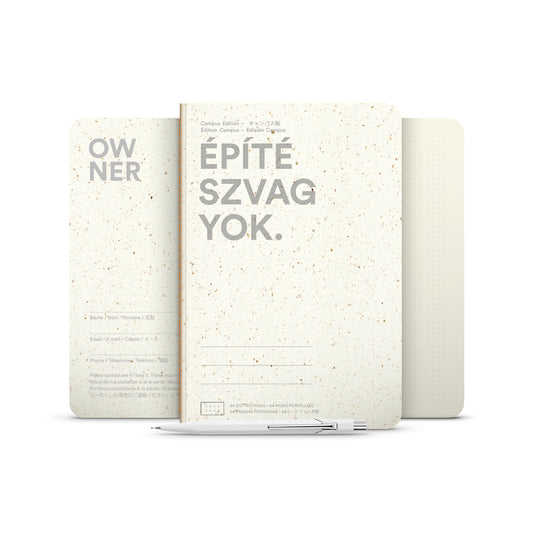 ÉPÍTÉSZ VAGYOK jegyzetfüzet