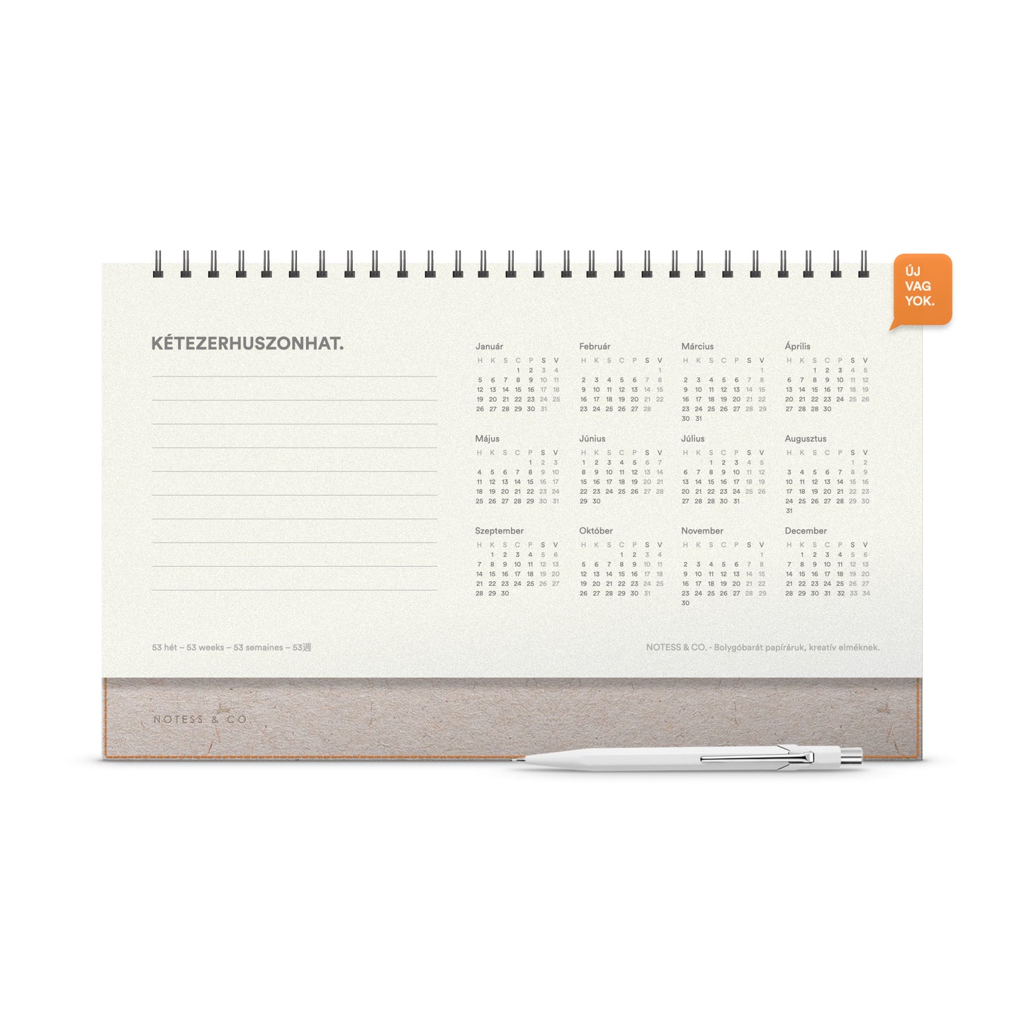 Asztali Túlélő Naptár 2026