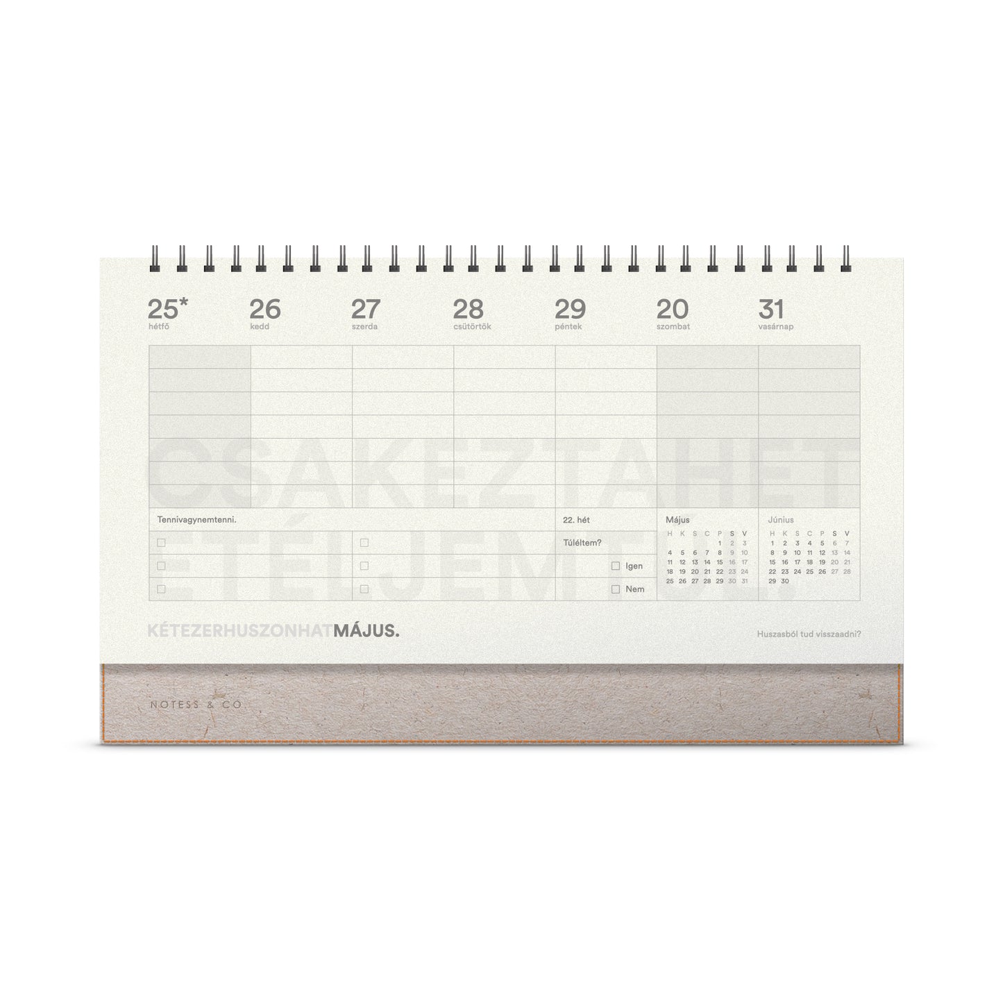 Asztali Túlélő Naptár 2026