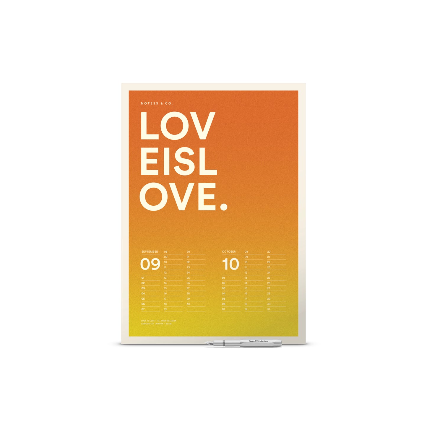 LOVE IS LOVE. Calendar