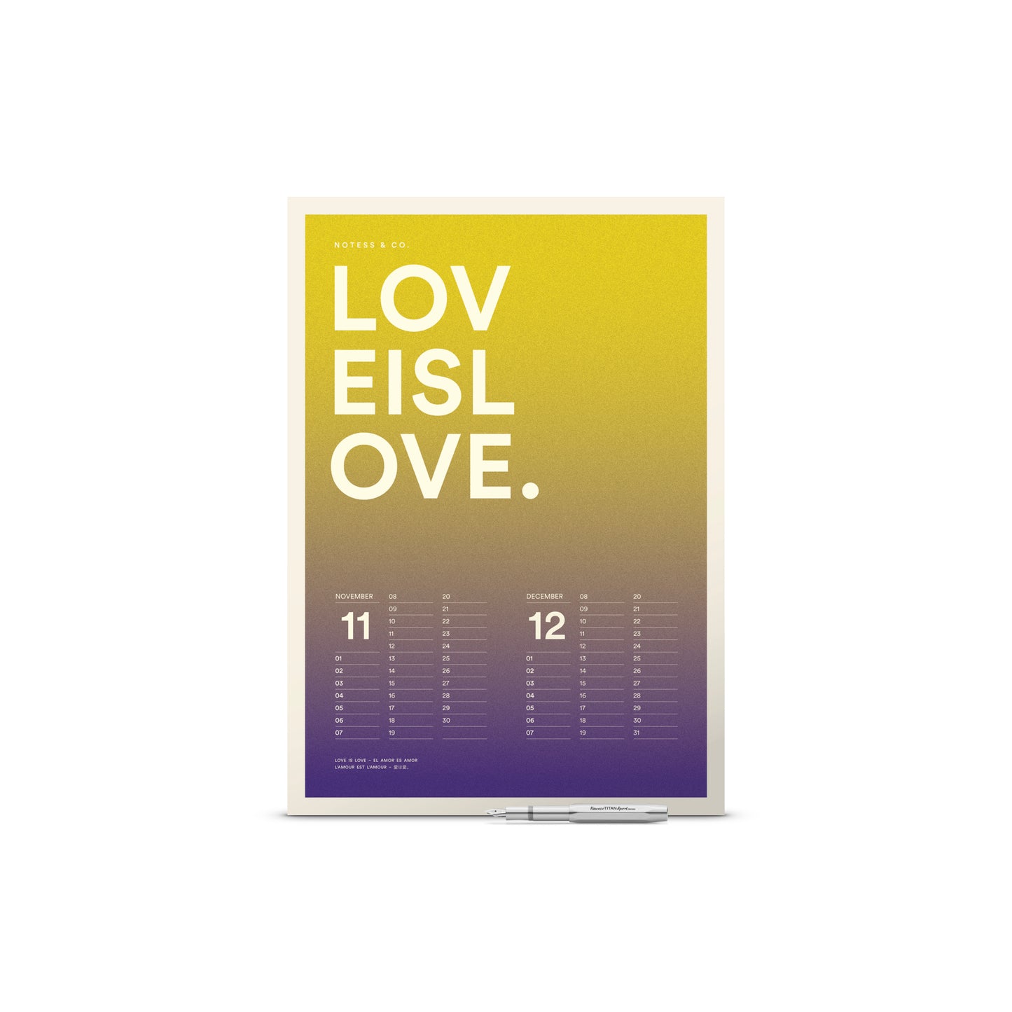 LOVE IS LOVE. Calendar