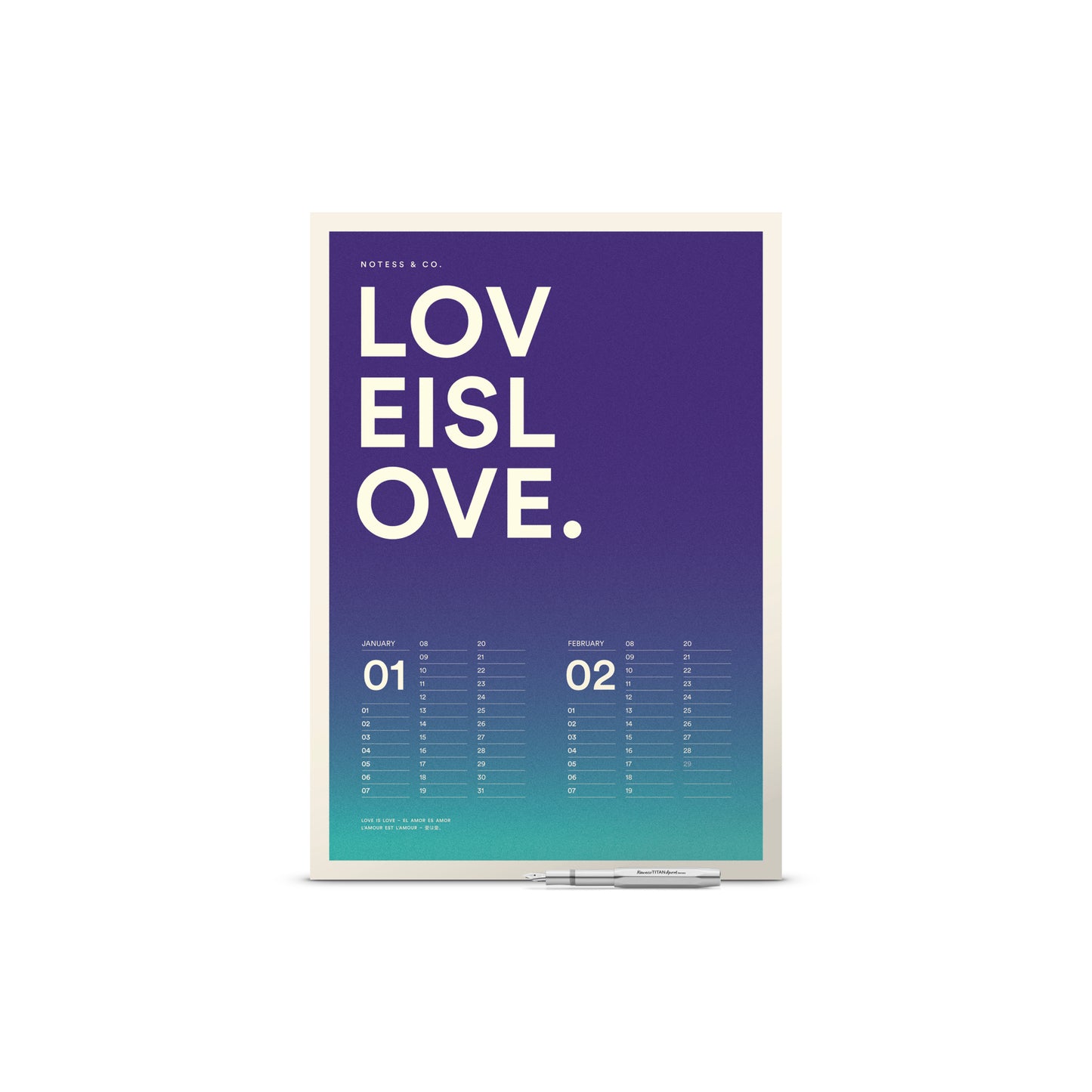 LOVE IS LOVE. Calendar