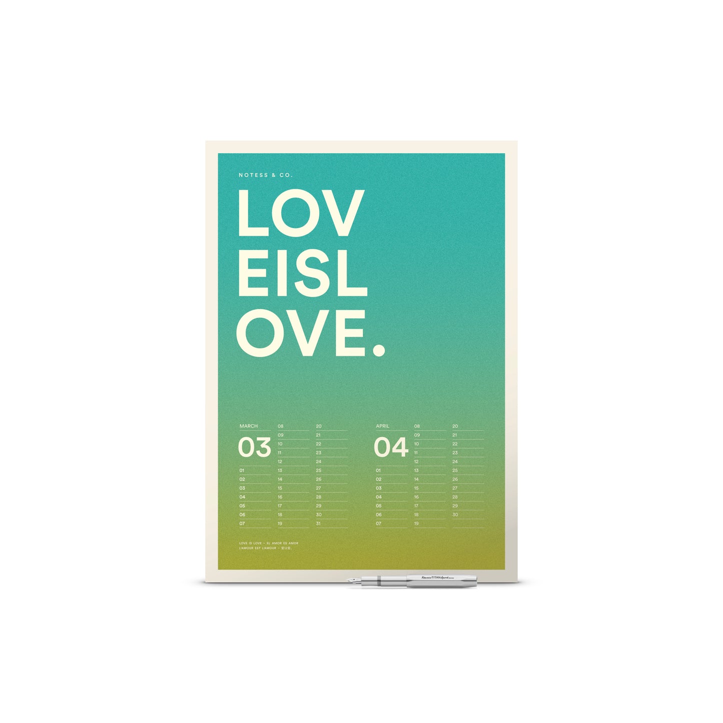LOVE IS LOVE. Calendar