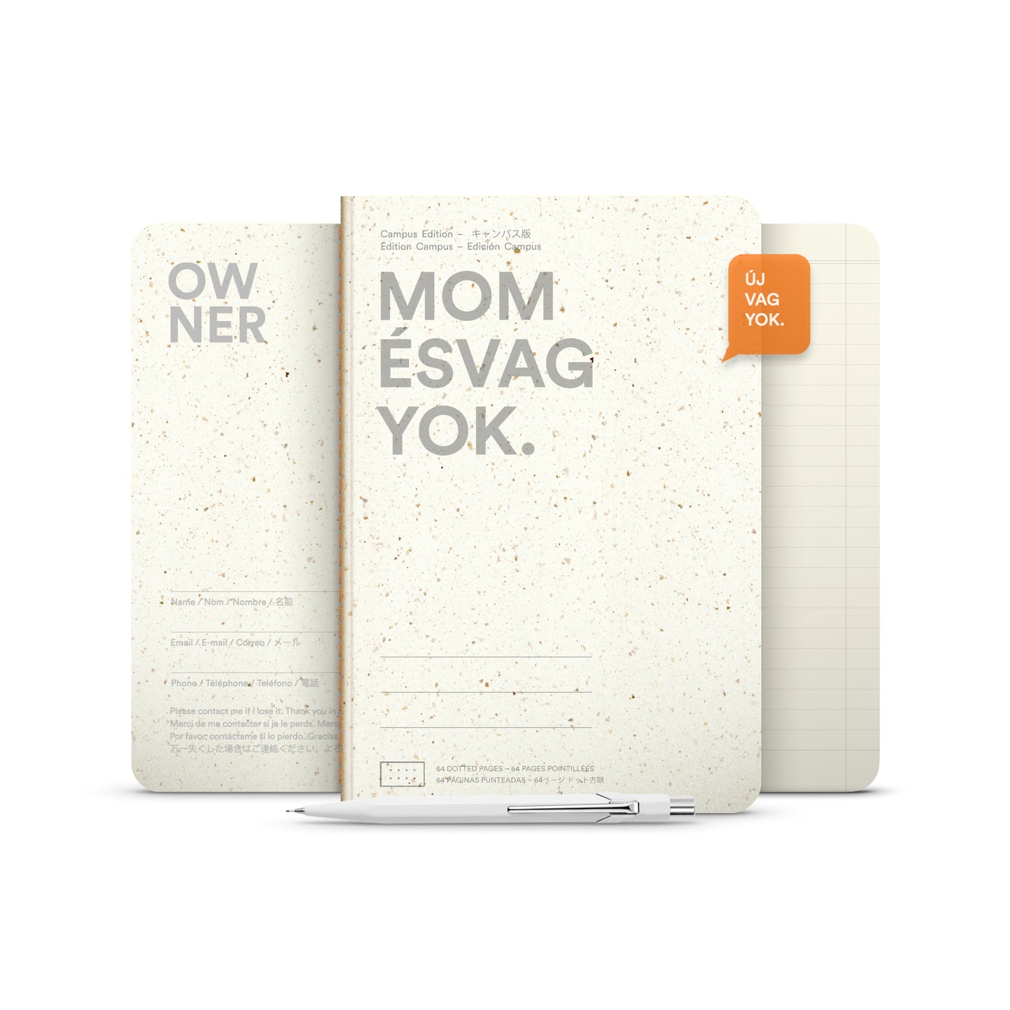 MOMÉS VAGYOK jegyzetfüzet